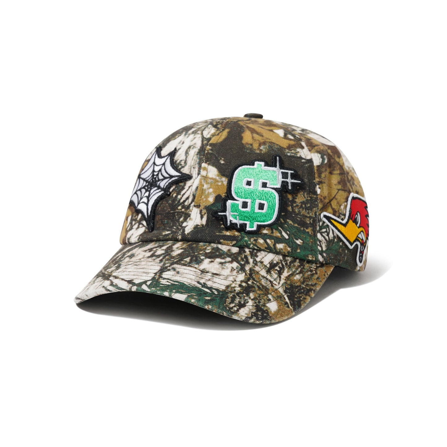 Cash Only - Service 6 Panel Cap Forest Camo