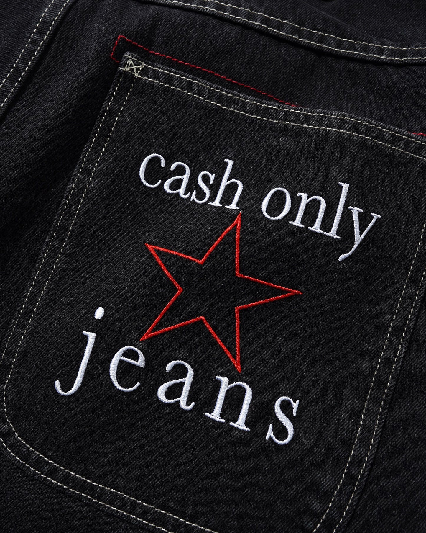 Cash Only - Stars Denim Jeans Washed Black