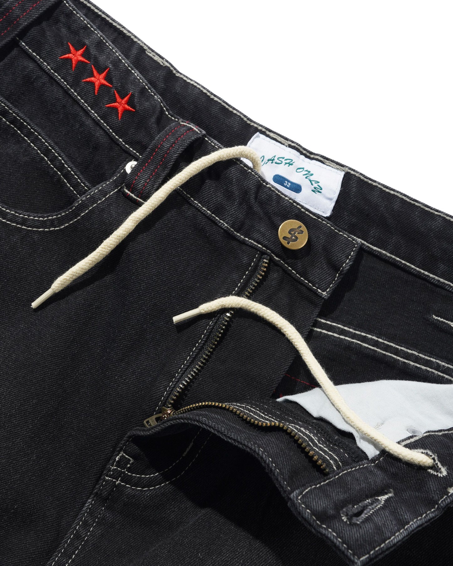 Cash Only - Stars Denim Jeans Washed Black