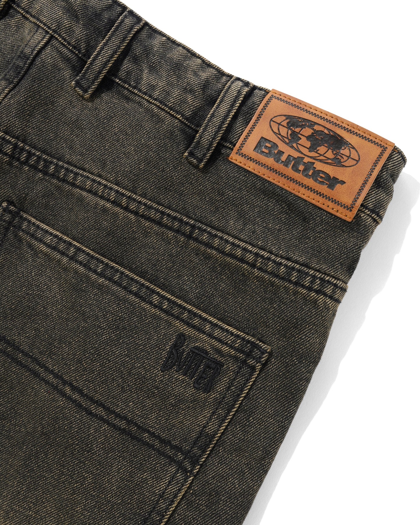 Butter Goods - Straight Leg Denim Pants Brown Tint