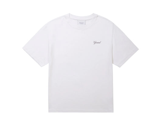 Grand Collection - Script Tee White