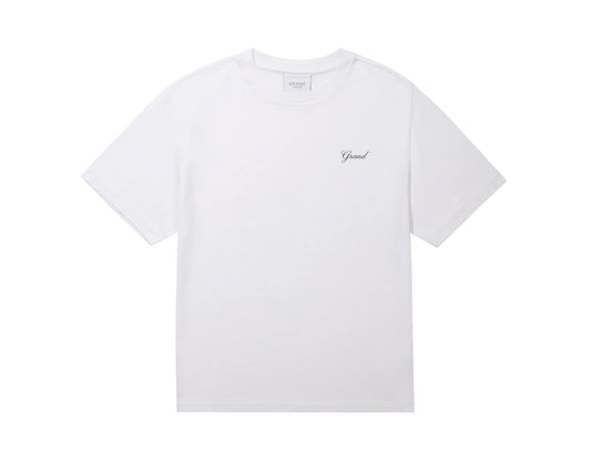 Grand Collection - Script Tee White