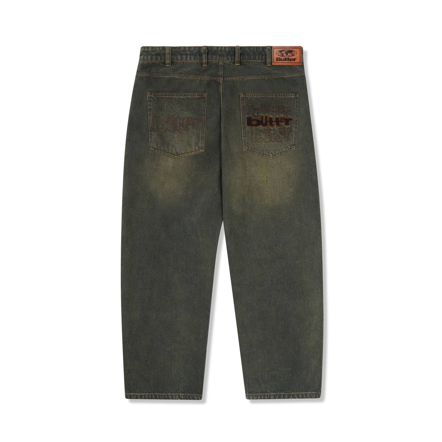 Butter Goods - Warped Denim Jeans Dirty Washed Indigo