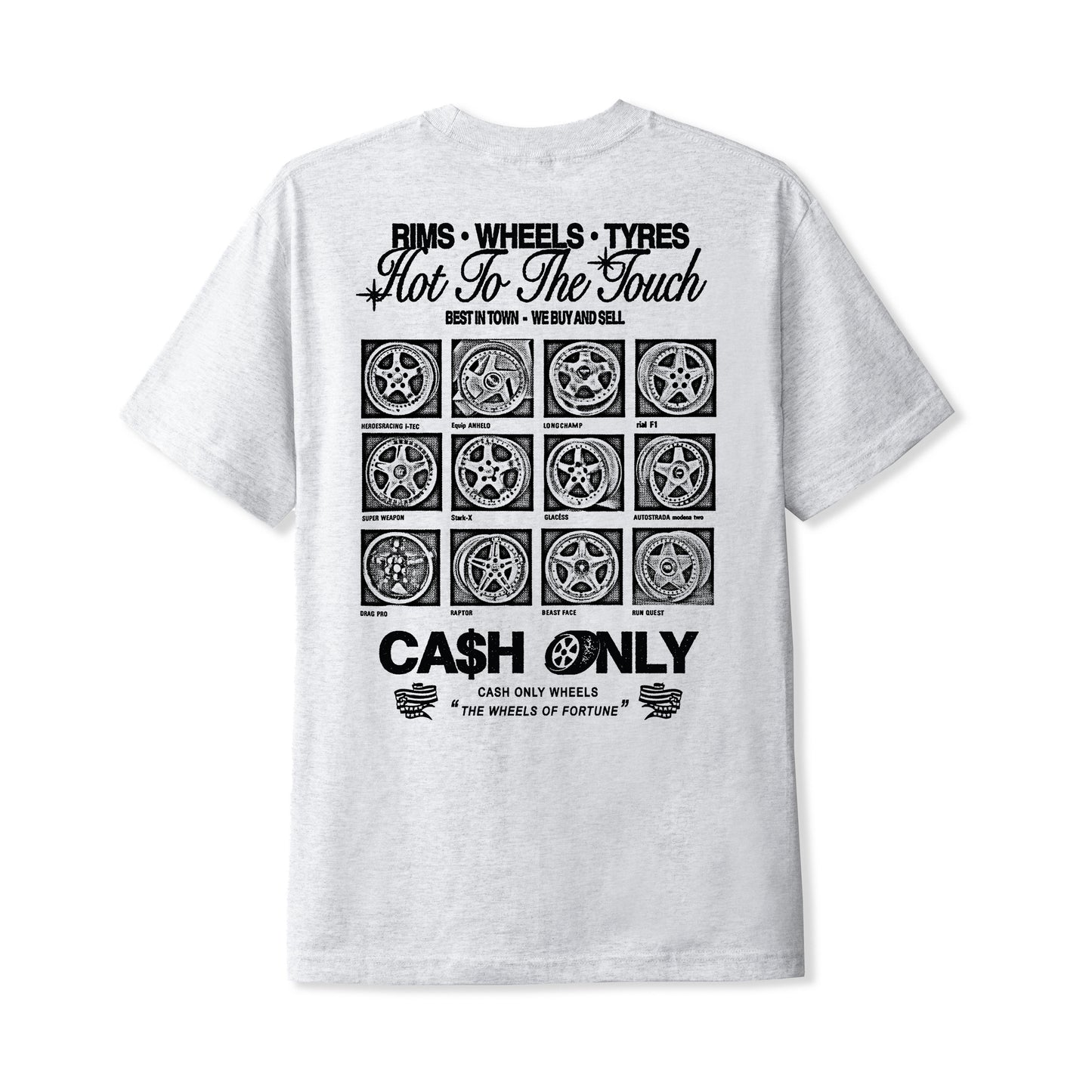 Cash Only - Wheels Tee Ash