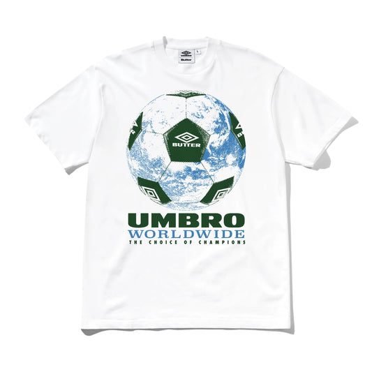 Butter Goods - Butter x Umbro World Game Tee White