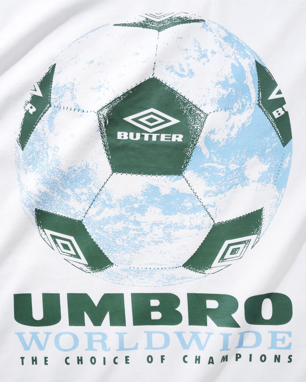 Butter Goods - Butter x Umbro World Game Tee White