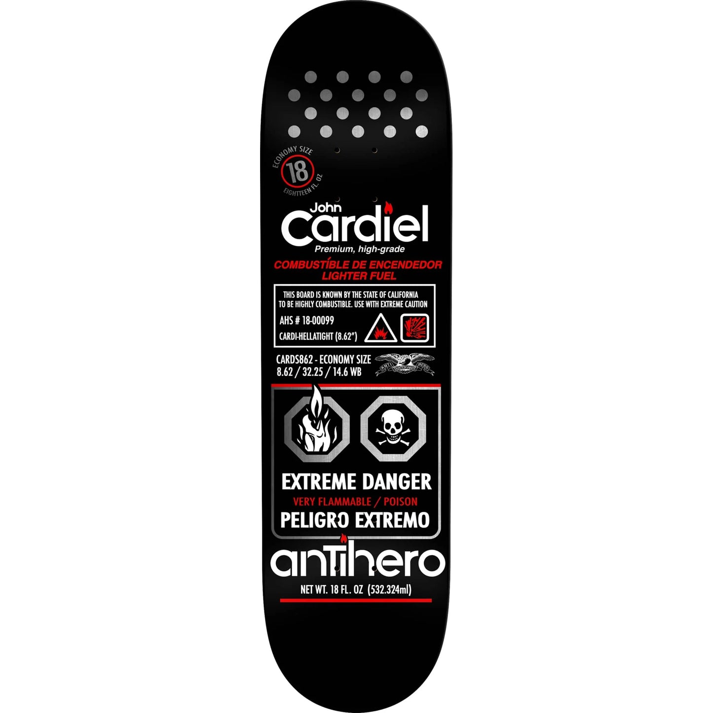 Antihero - John Cardiel Fueled Up 8.62"