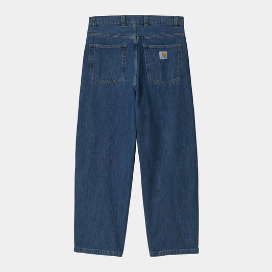 Carhartt WIP siniset loose fit farkut takataskut, logo
