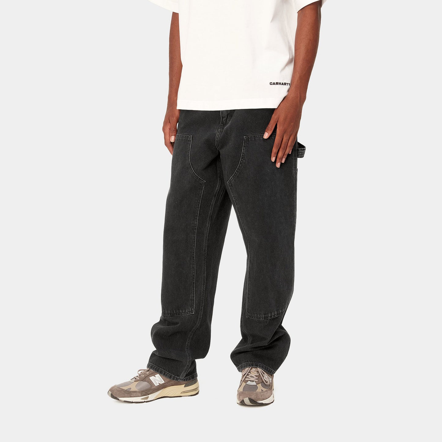 Carhartt - Double Knee Pant Black Stone Washed