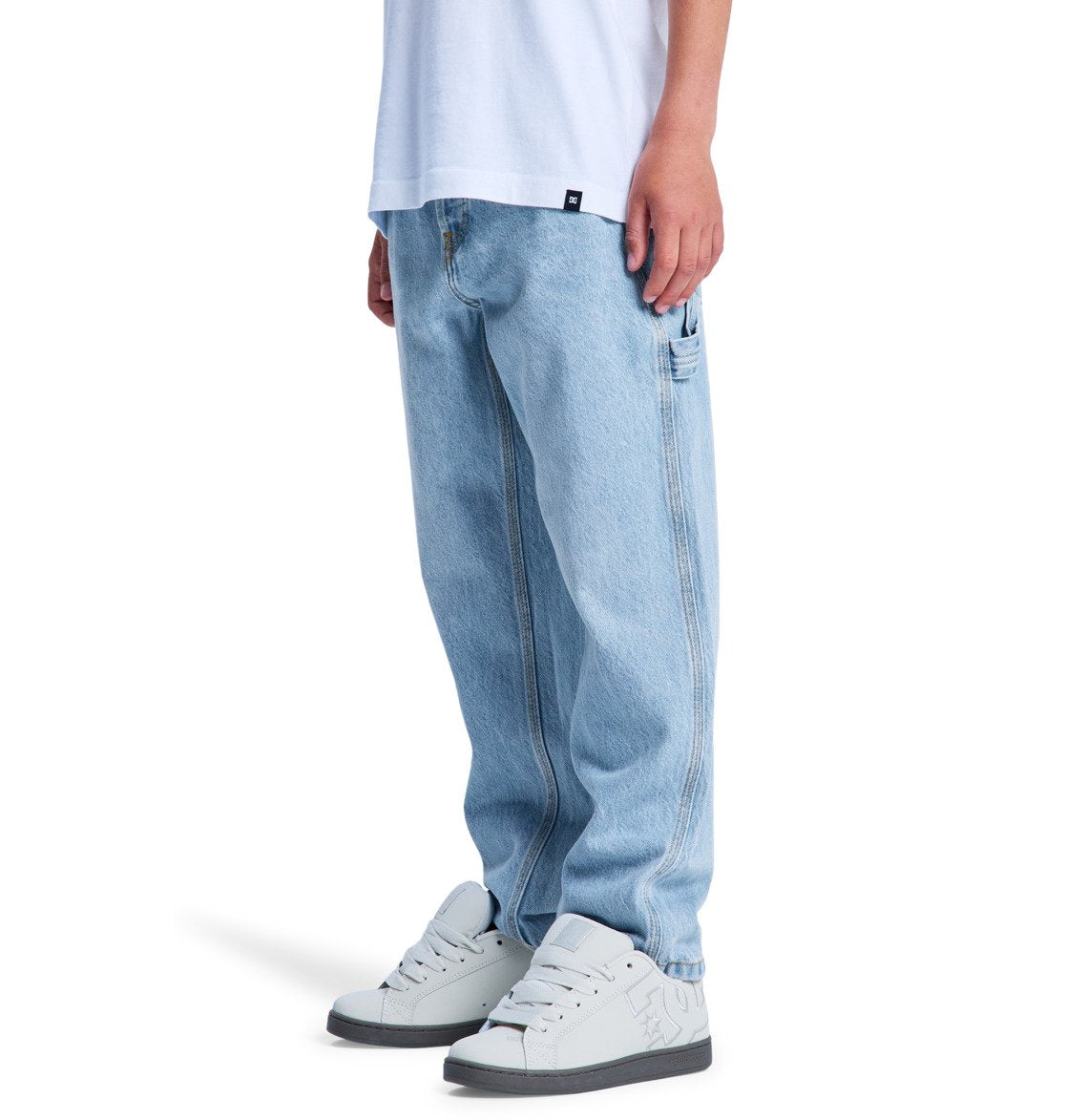 DC Shoes - Worker Baggy Carpenter Jeans Light Indigo (Youth)