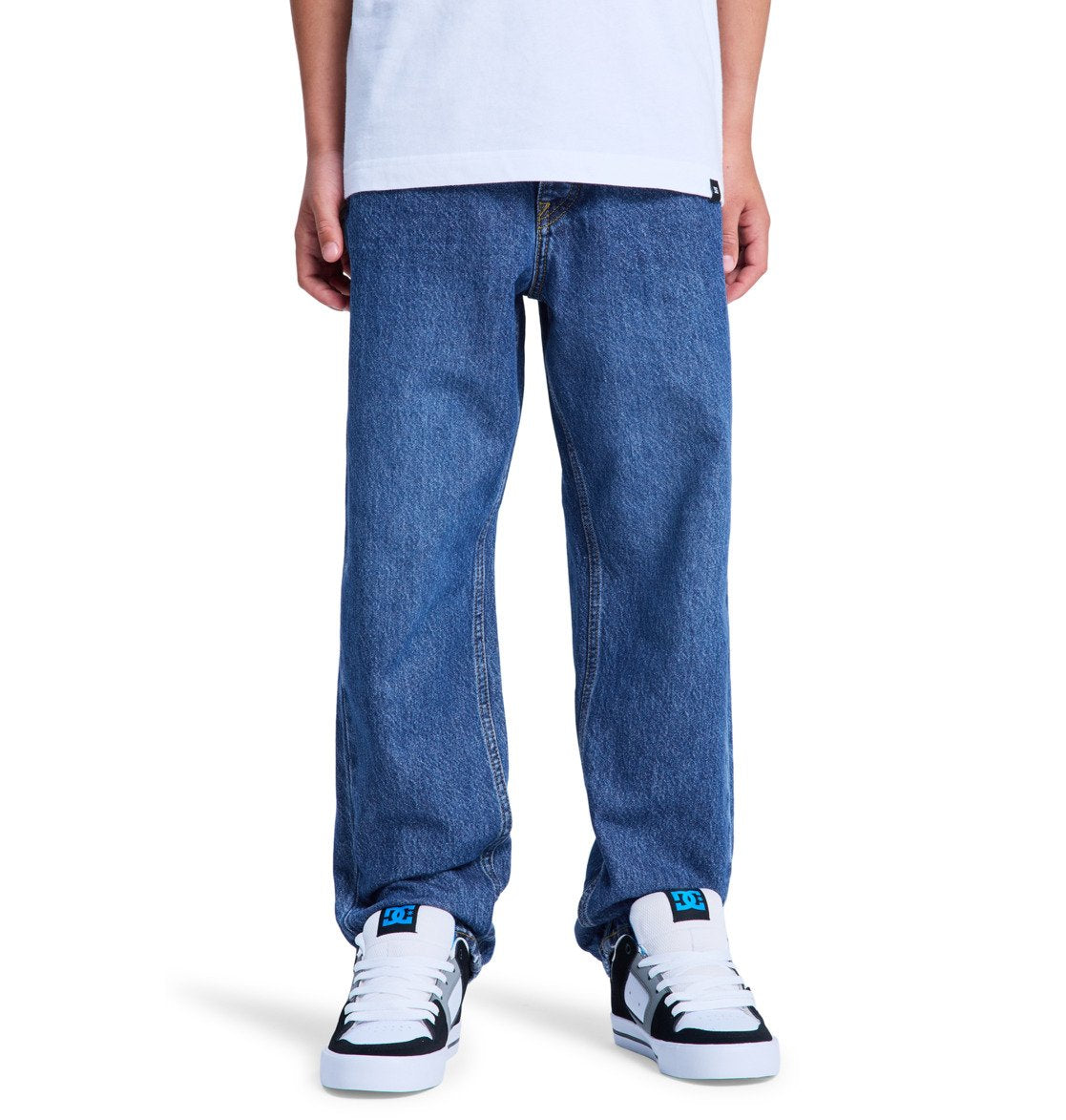 DC Shoes - Baggy Denim Jeans Stone Washed Indigo (Youth)