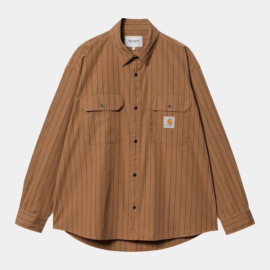 Carhartt - L/S Orlean Shirt Hamilton Brown/Black