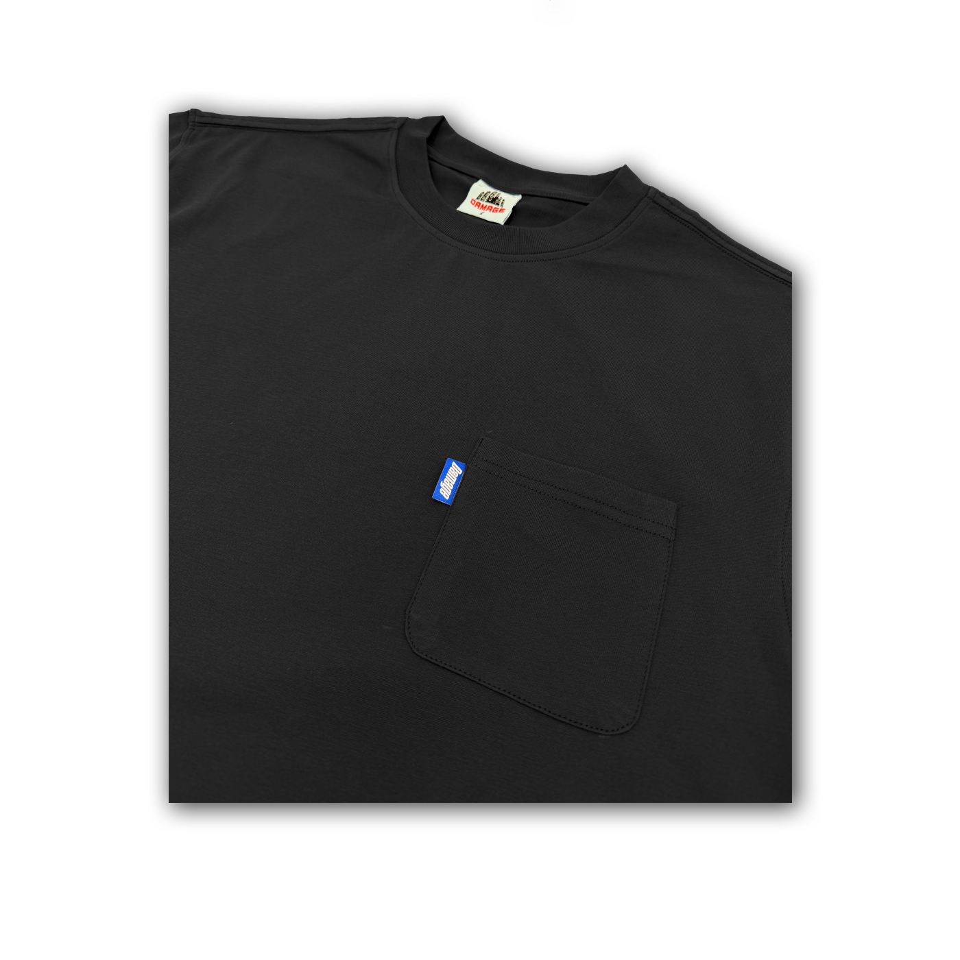 Damage - Pocket Tee Black