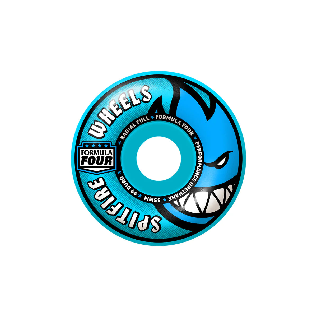 Spitifre - F4 Radial Full Neon Light Blue 99A 55mm
