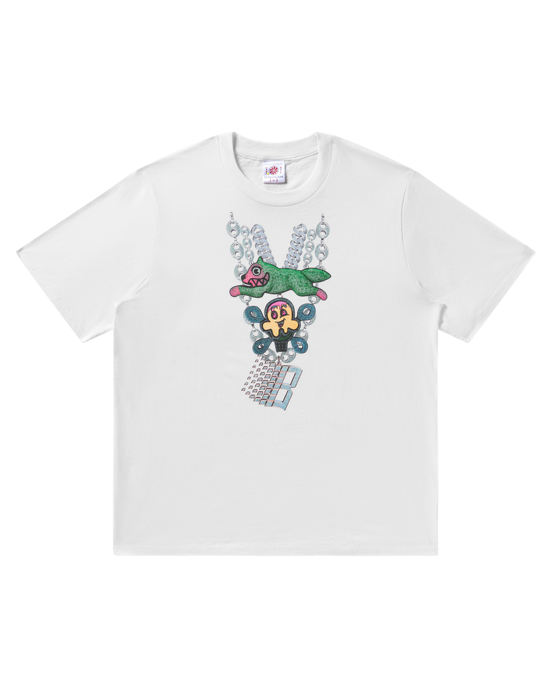 Bronze x Ice Cream - 56 Carats Tee White