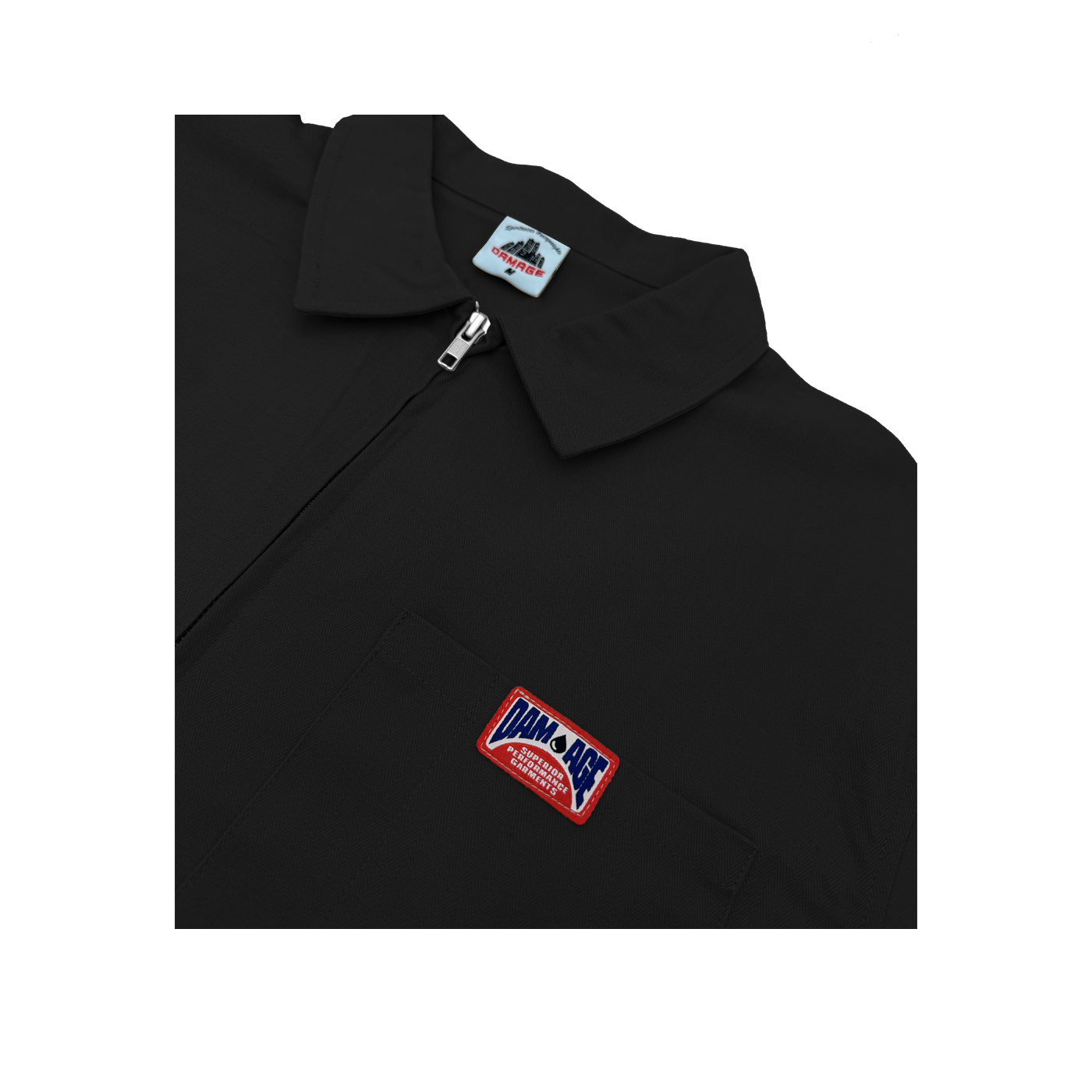 Damage - Uniform Zipper Shirt Black