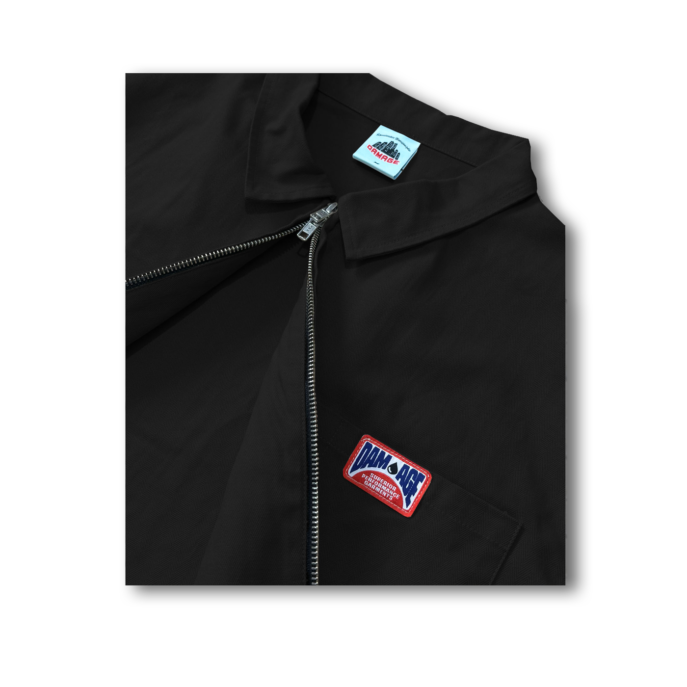 Damage - Uniform Zipper Shirt Black