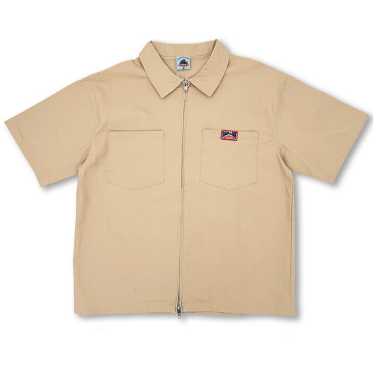 Damage - Uniform Zipper Shirt Khaki