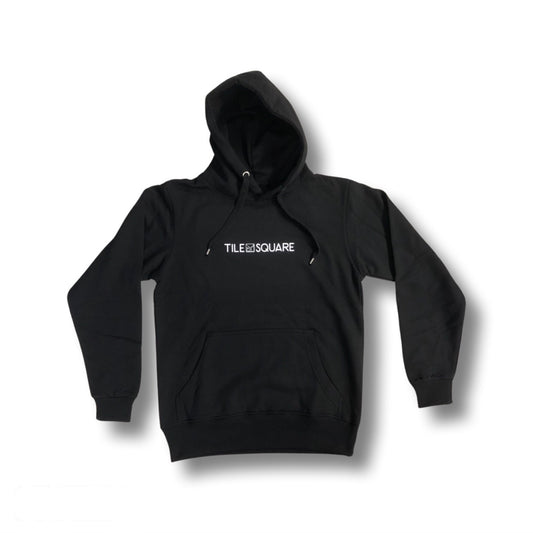 Tile Square - Horizontal Logo Hoodie Black