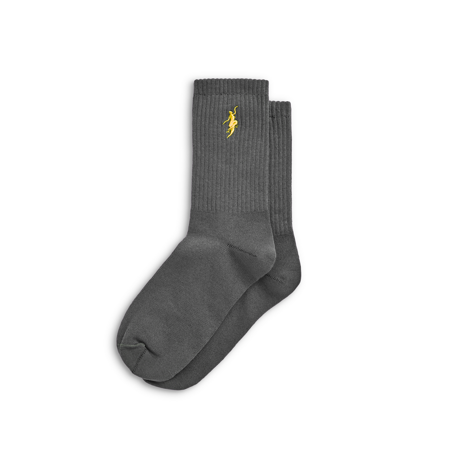 Polar - No Comply Socks Graphite/Yellow